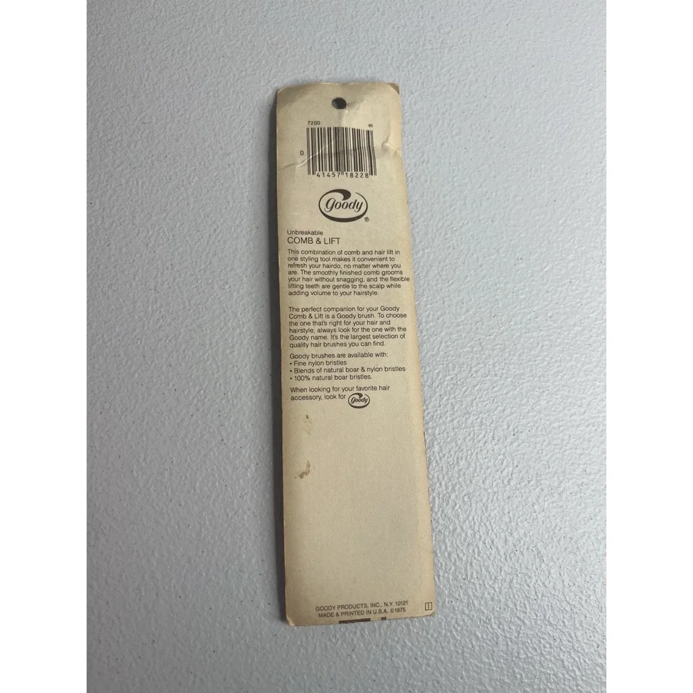 Vtg Goody Comb & Lift 1975 NIP‎ #7200